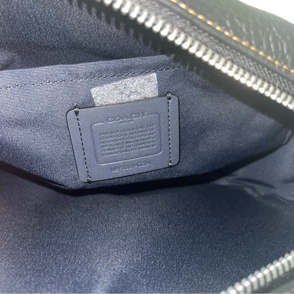 Coach Jamie Camera Bag With Happy Dog In Silver & Black Multi Color- New W/ Tag - Picture 7 of 16